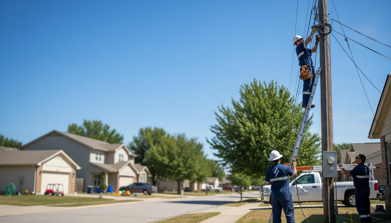 Residential electrician providing installation services in Sun City, AZ